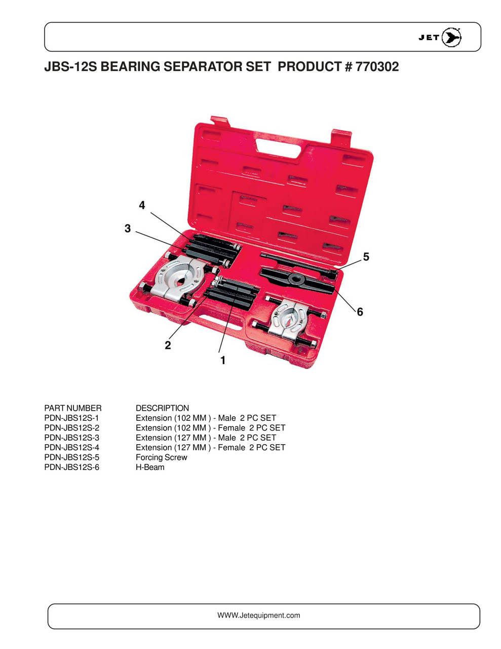 12 Pc. Bearing Separator Set 770302