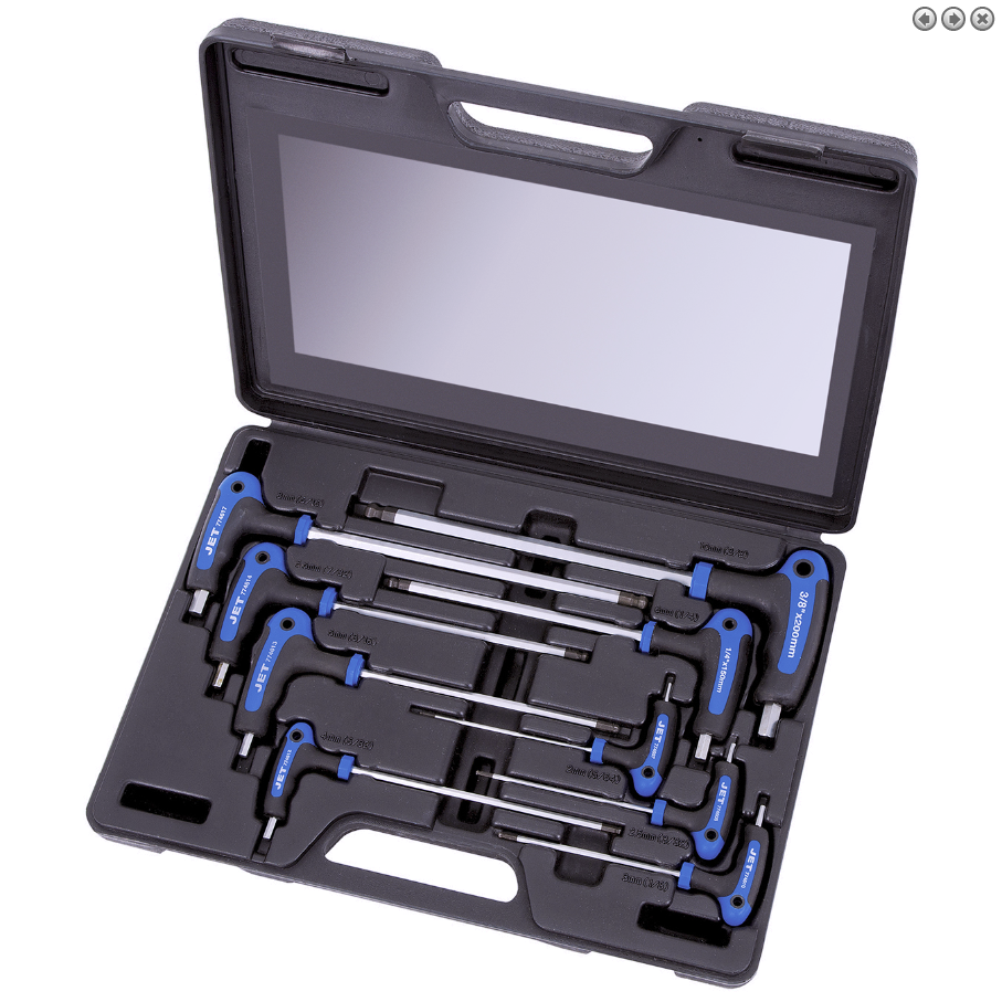 9 Pc. SAE Ergonomic L-Handle Ball Nose Hex Key Set 775104