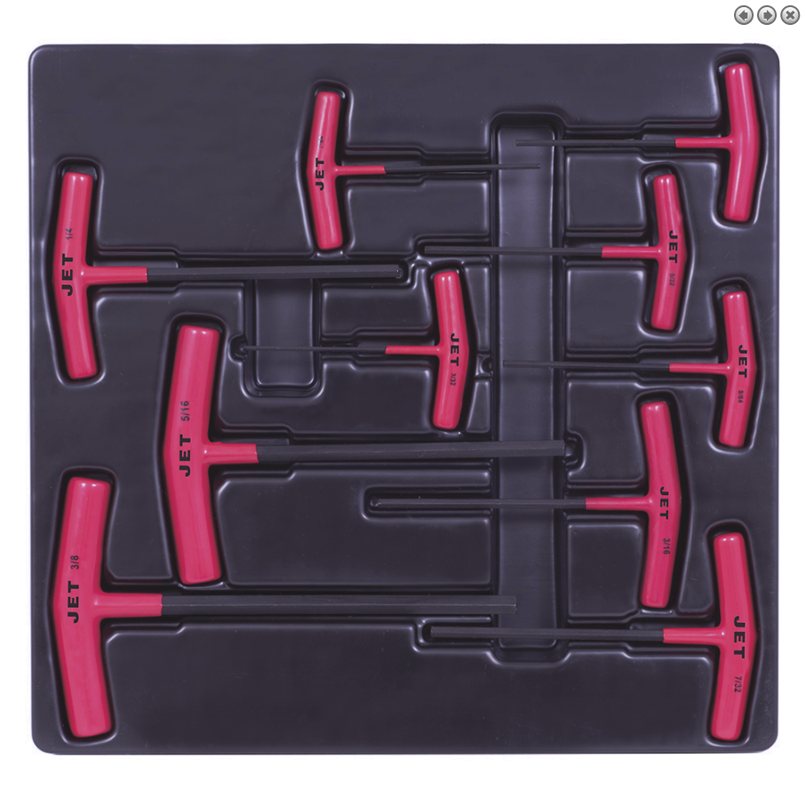 10 Pc. SAE T Handle Hex Key Set 775109