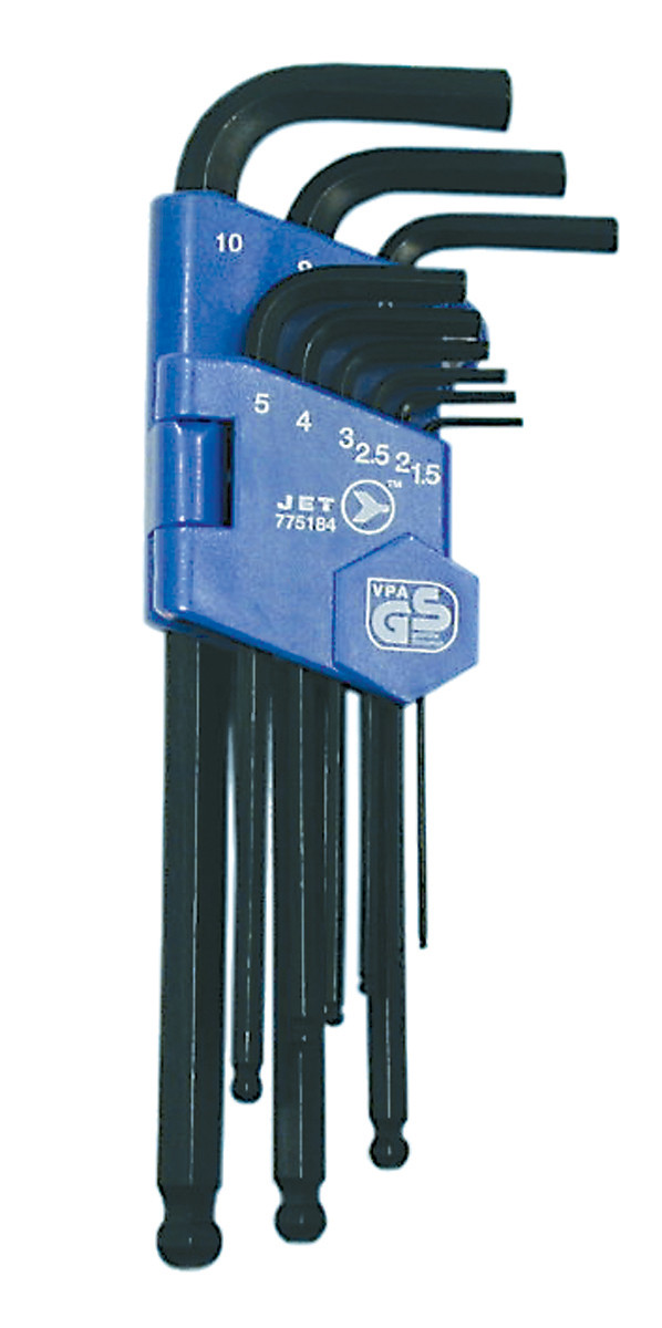 9 Pc. Metric Ball Nose Hex Key Set 775184