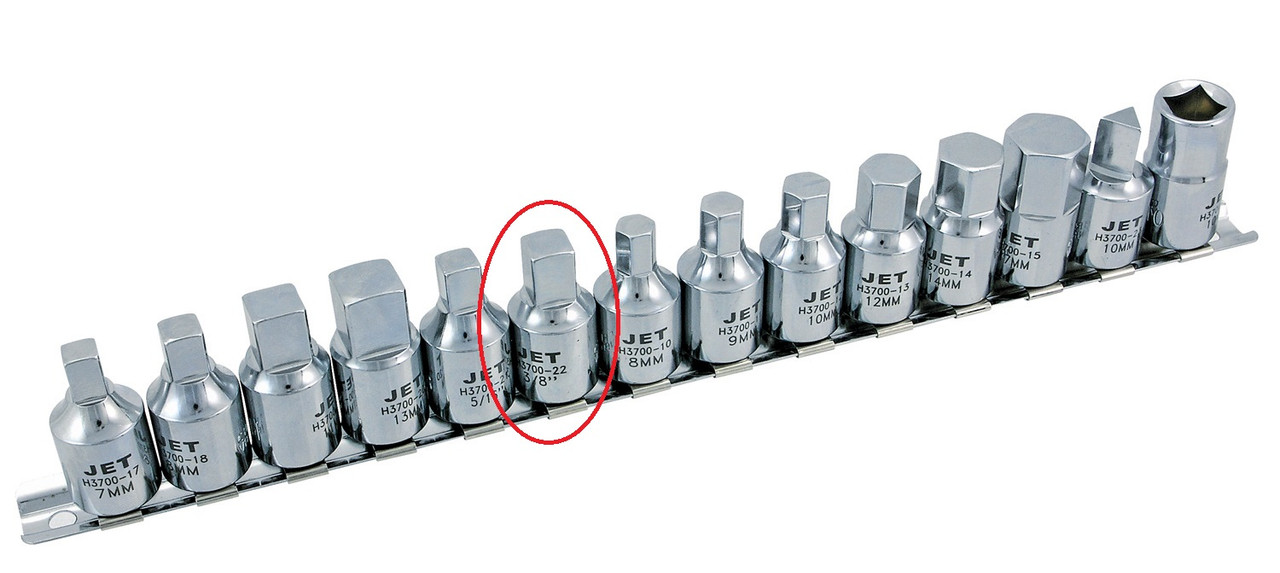 3/8" Drive x 3/8" Square Oil Drain Plug Socket  H3700-22