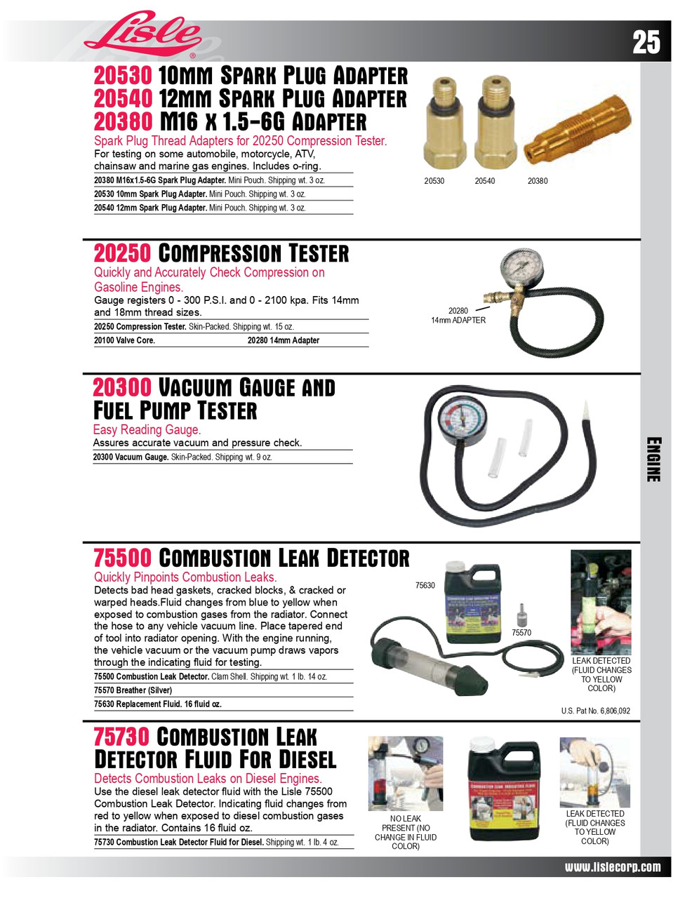 Gasoline Engine Compression Tester   20250