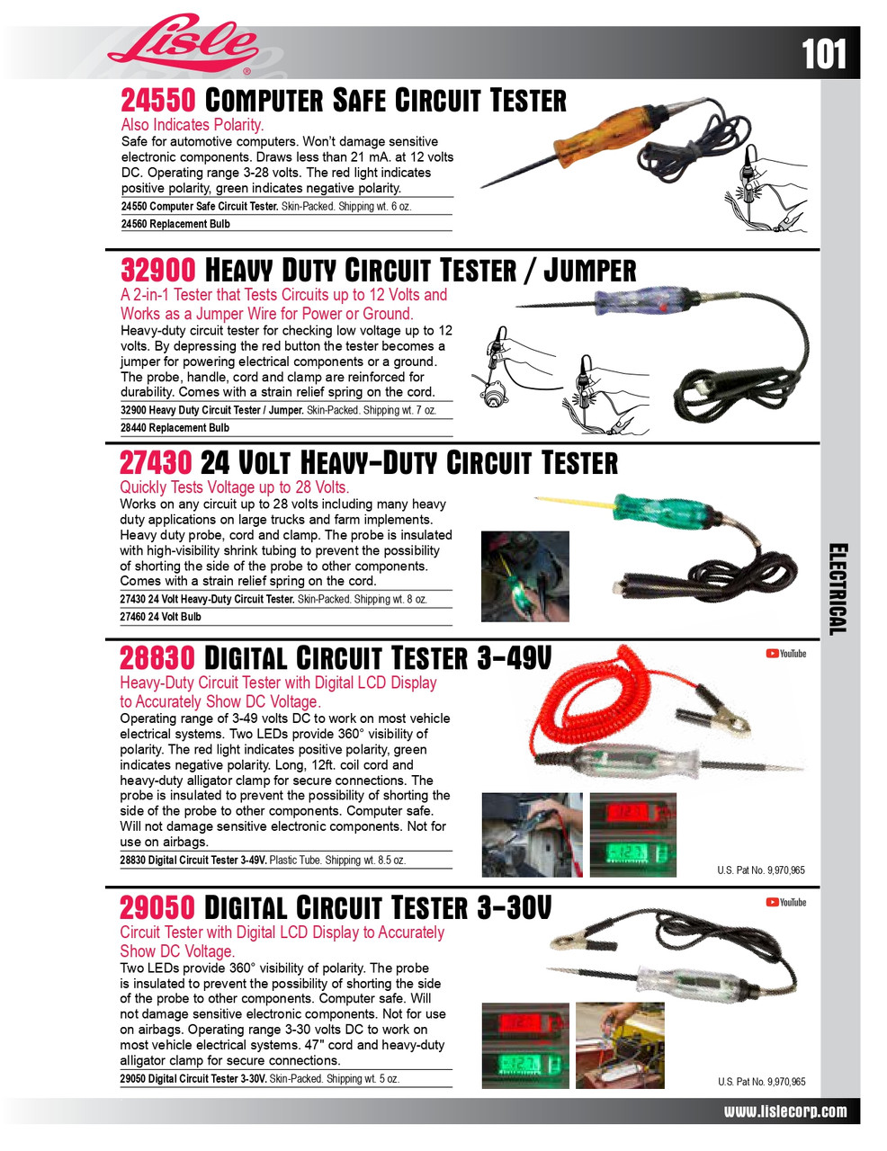24V Heavy Duty Circuit Tester   27430