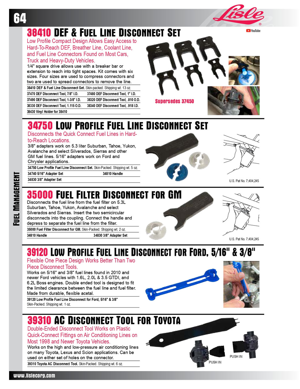 1-3/8" ID Large DEF Disconnect Tool (for 38410)   37490
