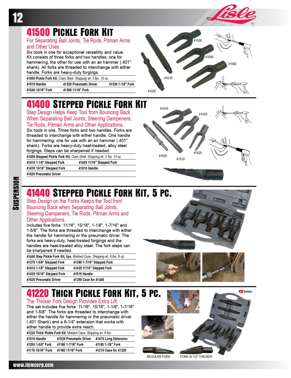Plastic Case for Thick Pickle Fork Kit (41220)   41210