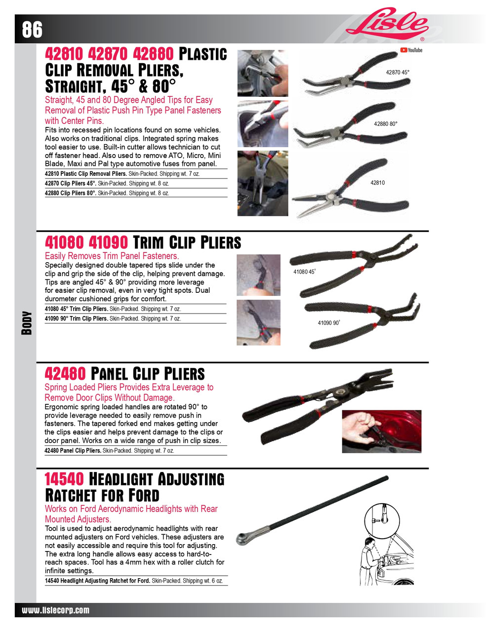 Plastic Clip Removal Pliers   42810