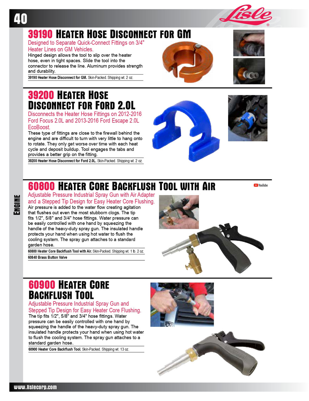 Heater Core Backflush Tool   60900