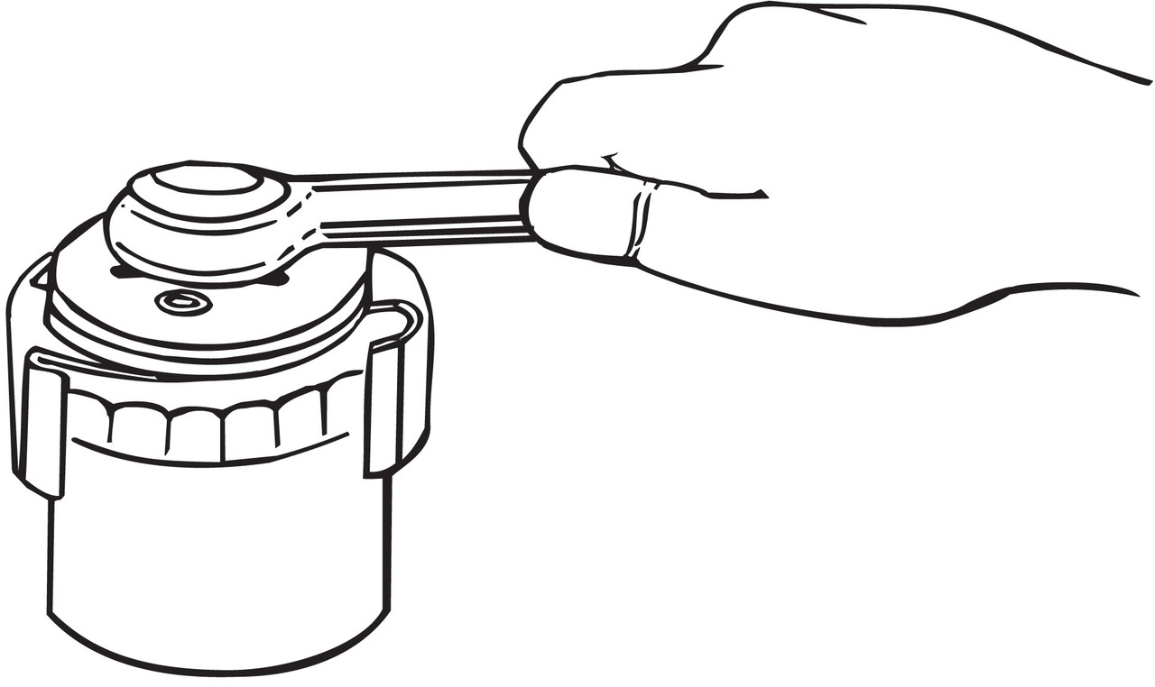 3/8" Drive x 2-1/2 - 3-1/8" Oil Filter Wrench   63600