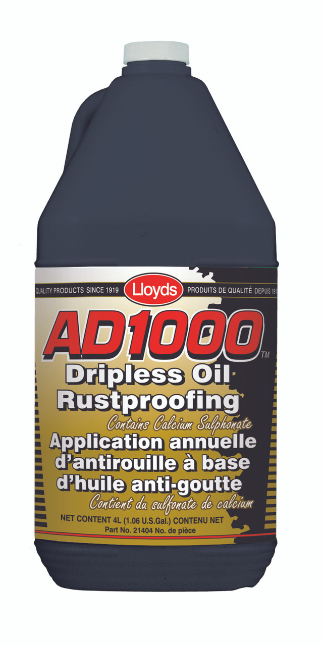 AD1000 Dripless Oil Annual Rustproofing 4L Jug  21419