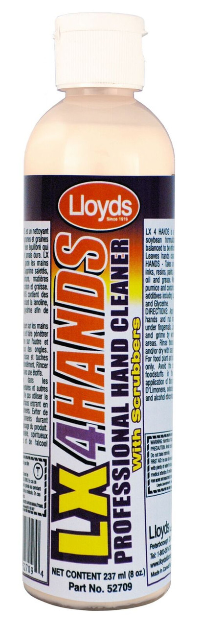 LX 4Hands Orange Citrus Pumice Hand Cleaner 237ml Bottle  52709
