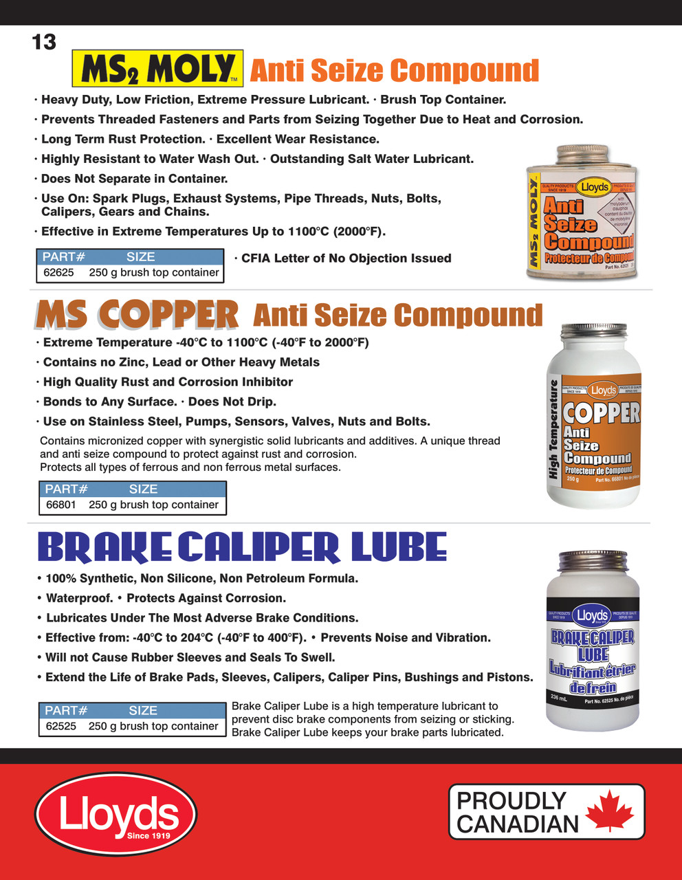 MS2 MOLY Anti-Seize Compound 250g Can  62625