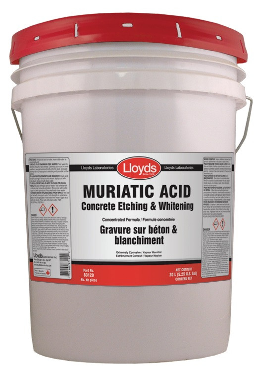 Muriatic Acid Concrete Etchant & Metal Plating Dissolver 20L Pail  83120