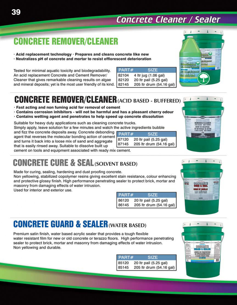 Concrete Guard & Sealer - Water Based 205L Drum  85145