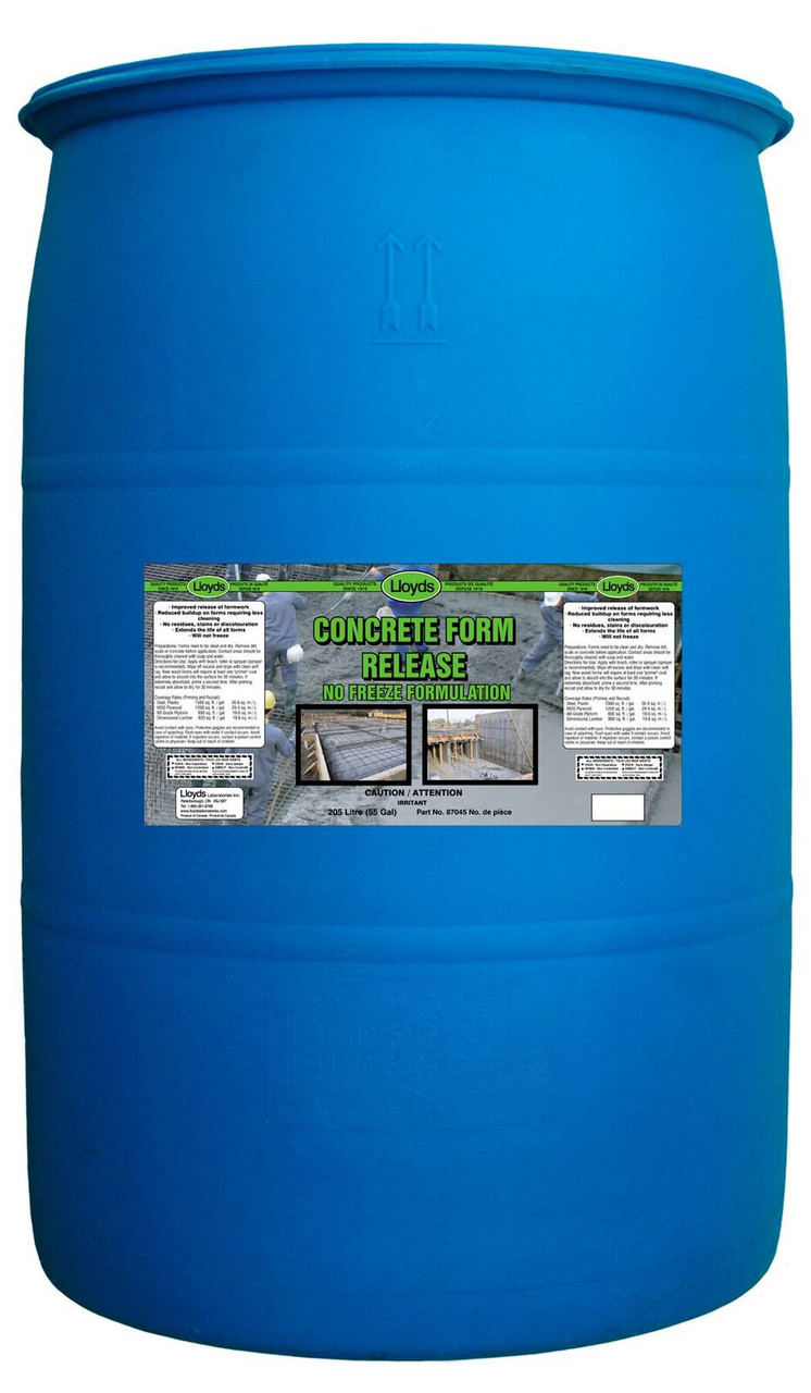Concrete Form Release - No Freeze Formula 205L Drum  87045