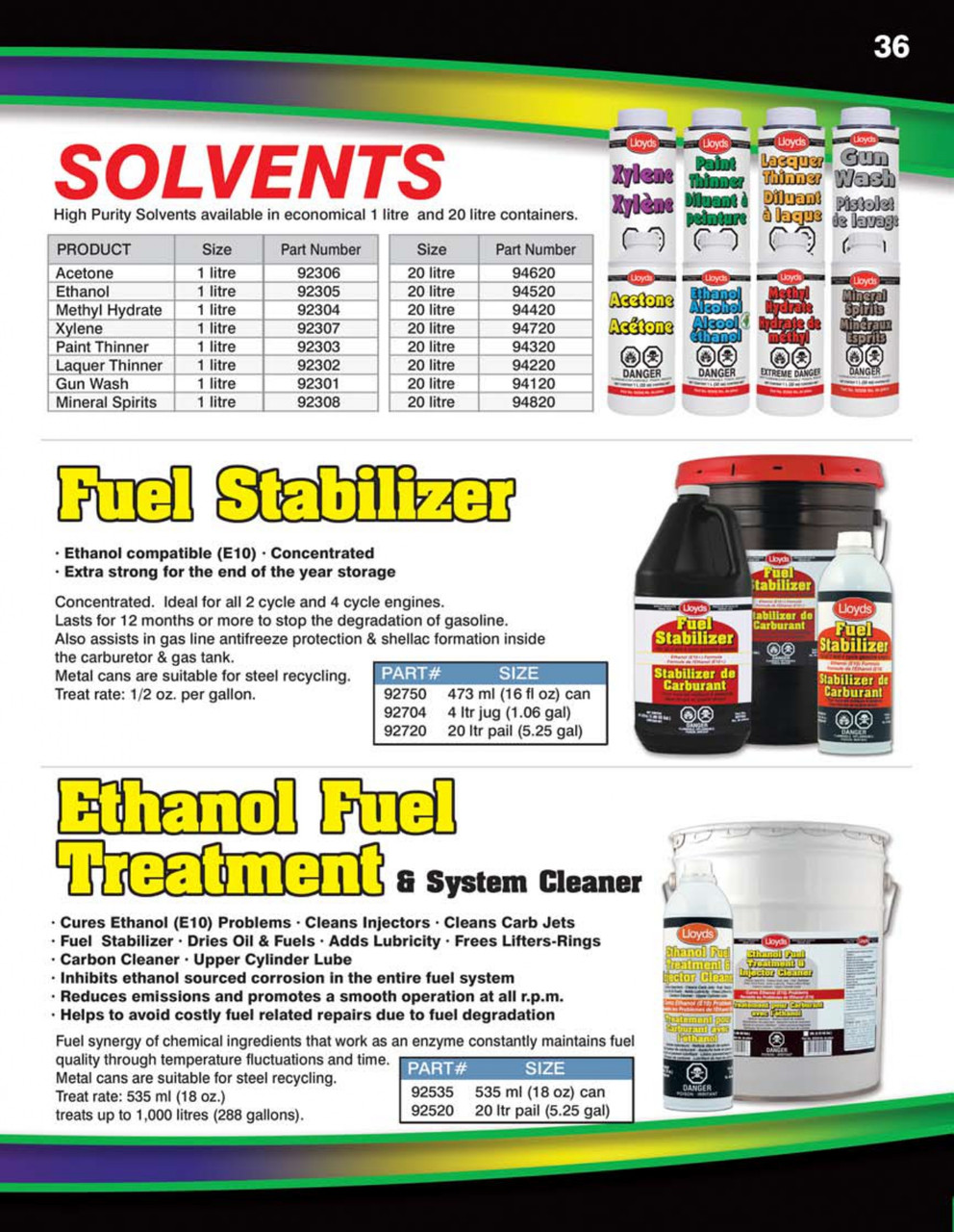 Ethanol Fuel Treatment & System Cleaner 535ml Bottle  92535