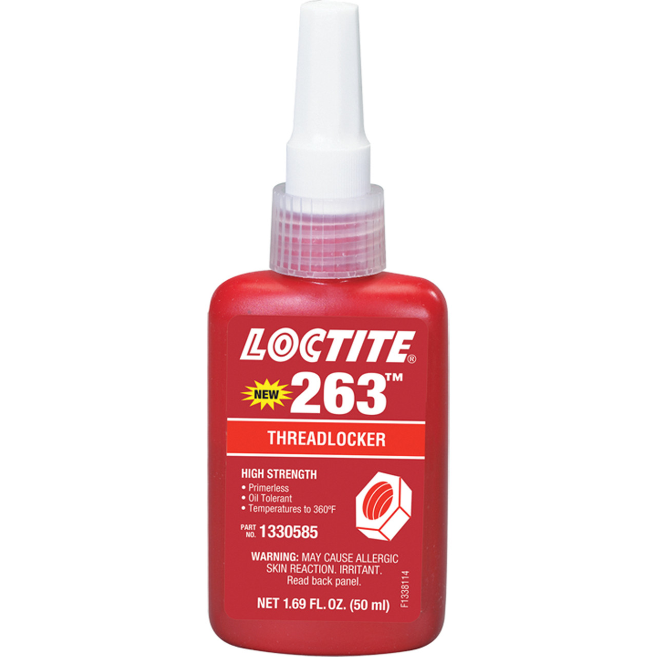263 Red High Strength Threadlocker 50ml Bottle  1330585