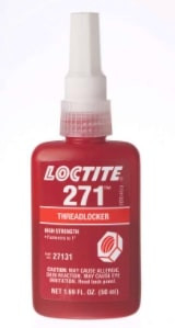 271 Red High Strength Threadlocker 50ml Bottle  135381