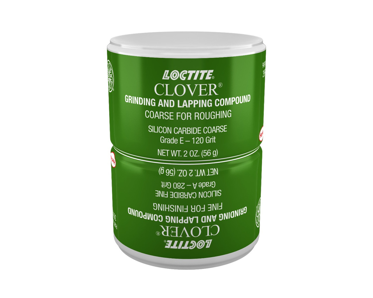 2 Pc. 120 & 280 grit Clover® Silicon Carbide Grease Mix 3oz. Cans 233268