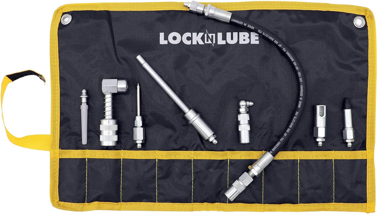 LockNLube® 8 Pc. Quick Connect Greasing Accesory Kit   LNL210