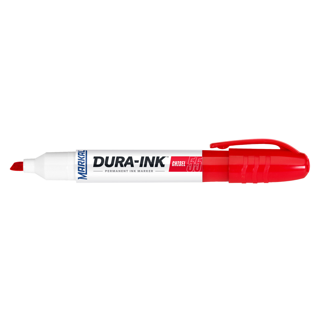 12 Pc. DURA-INK® Chisel Permanent Ink Marker - Red   96528