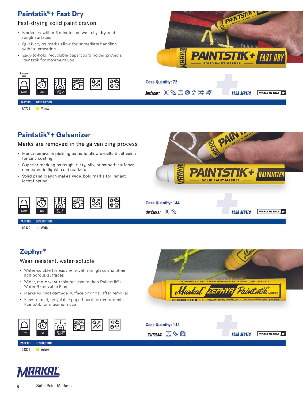 12 Pc. Fast Dry Paintstik® Solid Paint Marker - Yellow   82721
