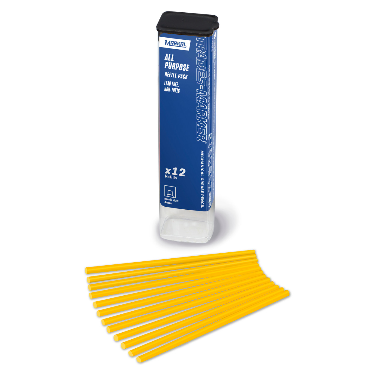 12 Pc. Trades-Marker® All Purpose Refill Pack - Yellow   96241