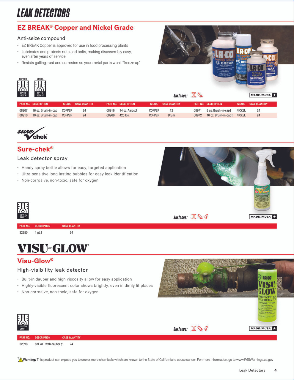 Visu-Glow® High Visibility Leak Detector 8oz Bottle   32898