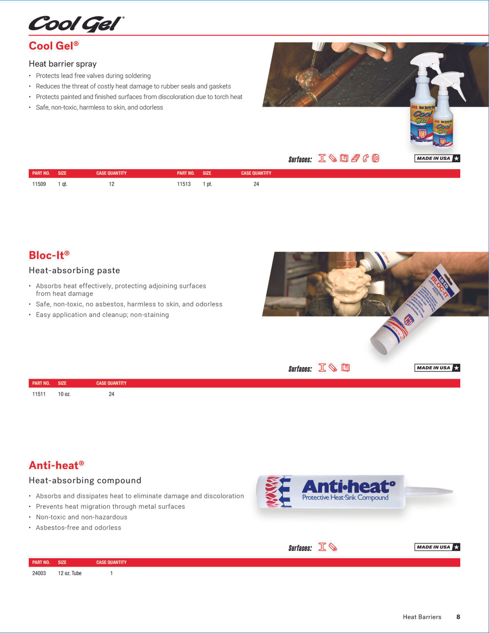 Cool Gel® Heat Barrier Spray 1qrt Bottle   11509