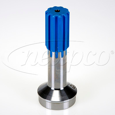 1.750" 10 Spline - 3.00" x .095" Round - Wing Bearing Stub Shaft  3670J