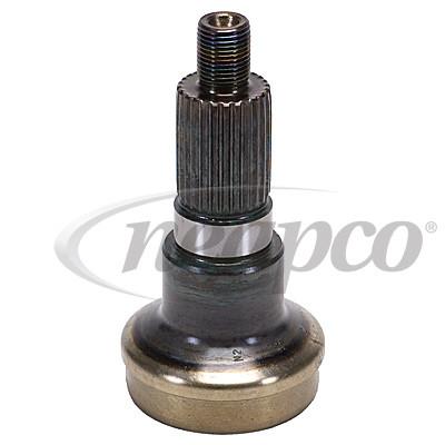 1.125" 26 Spline - 2.500" x .065" Round - Midship Stub Shaft w/Nut  N2-53-1011-1