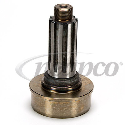 1.953" 10 Spline - 4.500" x .134" Round - Midship Stub Shaft w/Nut  N6-53-241