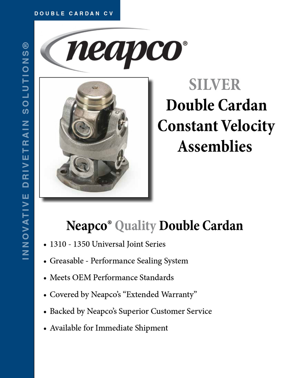 4.250" Flange - 2.00" x .120" Round - Spicer® 1350 Double Cardan CV Head Assembly  N921049