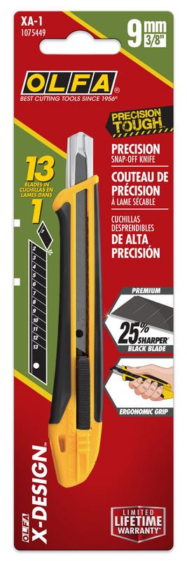 XA-1 X-Design® 9mm Auto Lock Utility Knife w/ ABB Snap Blade   1075449