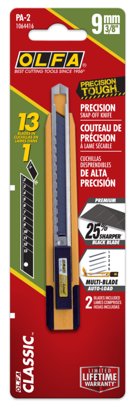 PA-2 Pro-Load® 9mm Multi-Blade Auto Lock Utility Knife w/ ABB Snap Blade   1064416