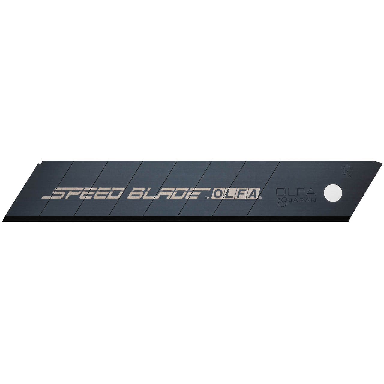 10 Pc. LFB-10B 18mm Ultra Sharp Black Heavy Duty Snap Blade w/ Enhanced Non Stick Coating   1120896