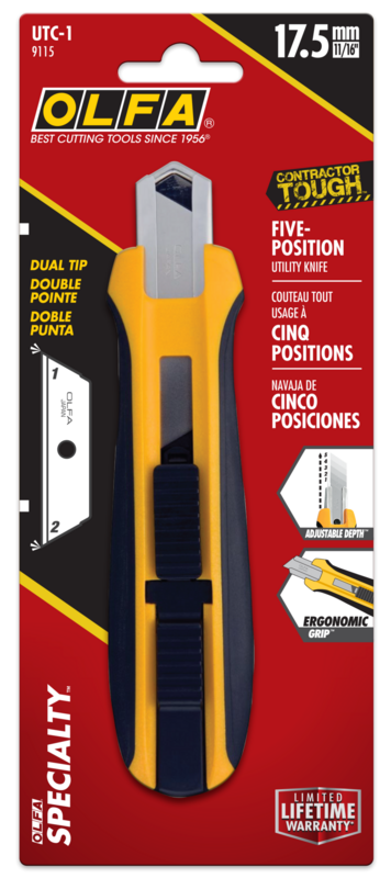 UTC-1 Multi-Purpose 5-Position Fiberglass Utility Knife w/ SKB Blade   9115