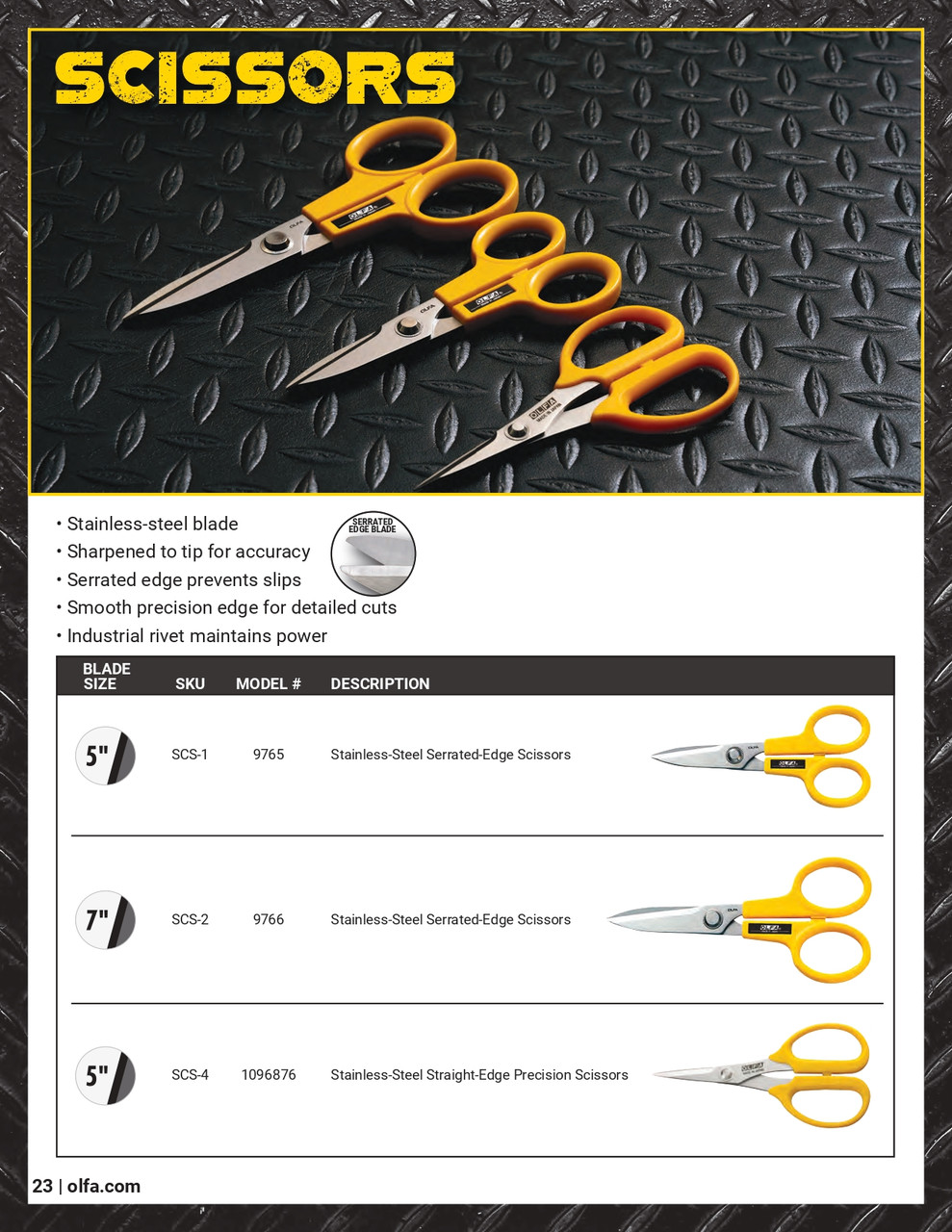 SCS-2 7" Stainless Serrated Edge Scissors   9766