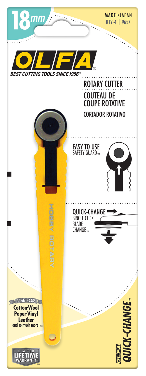 RTY-4 18mm Quick Change Rotary Cutter w/ RB18 Rotary Blade   9657