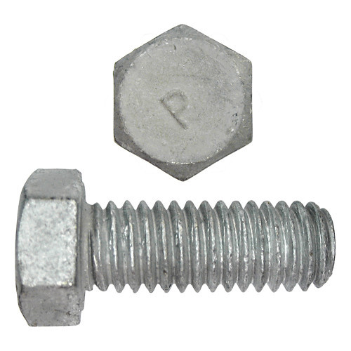 1/2"-13 x 8" UNC Grade 2 Galvanized Hexagon Head Cap Screw 25 Pc.   850-603