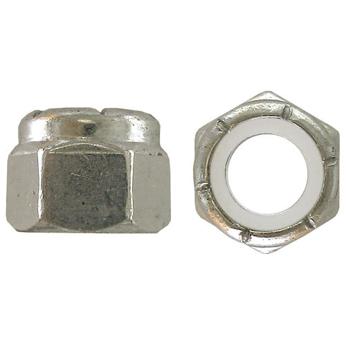 #10-32 18.8 Stainless Steel Hex Nylon Lock Nut 100 Pc.   5034-011