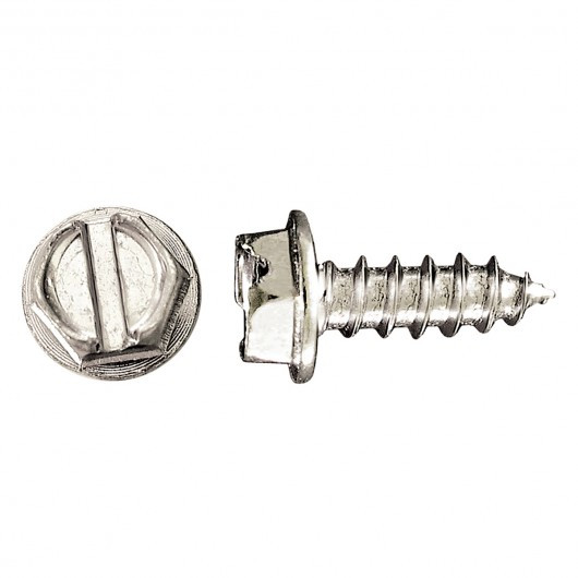 #10 x 2" Hex Head Steel Tapping Screw 100 Pc.   213-200