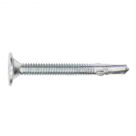#10-24 x 1-1/2" Reamer® Drill-X® Wafer Head Steel Tapping Screw 3000 Pc.   B232-326