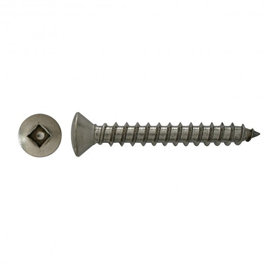 #8 x 1-1/4" Oval Head Stainless Steel Tapping Screw 100 Pc.   5165-143
