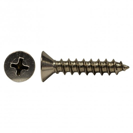 #8 x 1/2" Countersunk Stainless Steel Tapping Screw 100 Pc.   5168-137