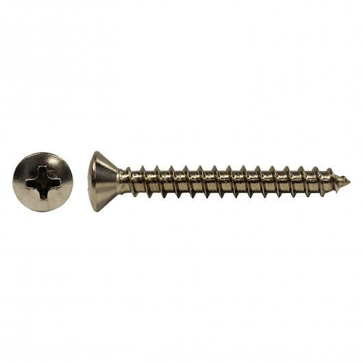#10 x 3" Oval Head Stainless Steel Tapping Screw 100 Pc.   5170-204