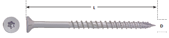 #10 x 3" One® Multi-Purpose Countersunk Screw 10 Pc.   620996