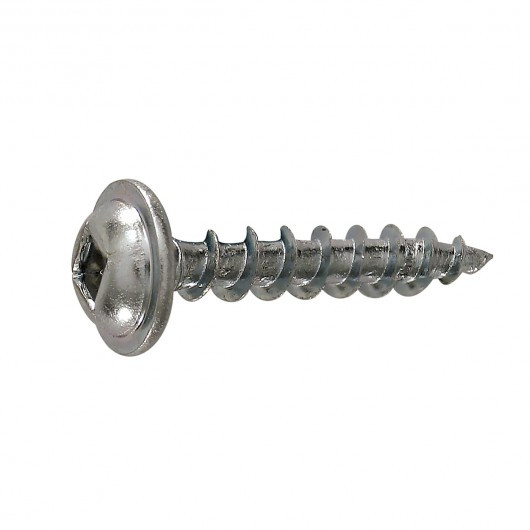 #8 x 2-1/2" Pan Head Steel Particle Board Screw 100 Pc.   222-557