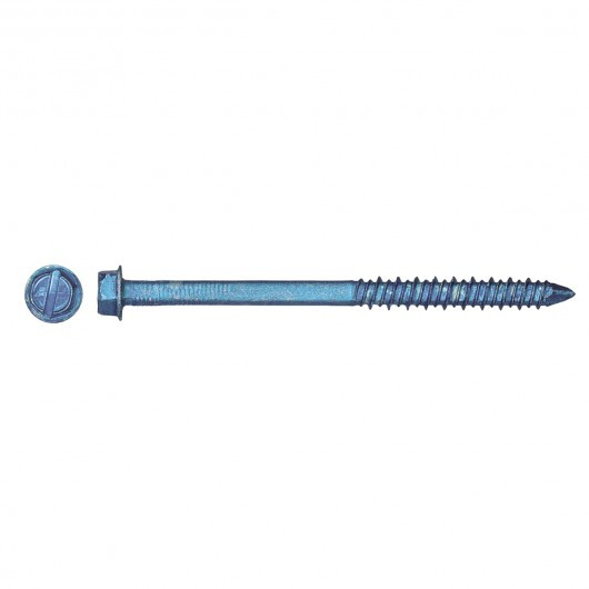 3/16" x 4" Hex Head Steel Concrete Screw 100 Pc.   537-825