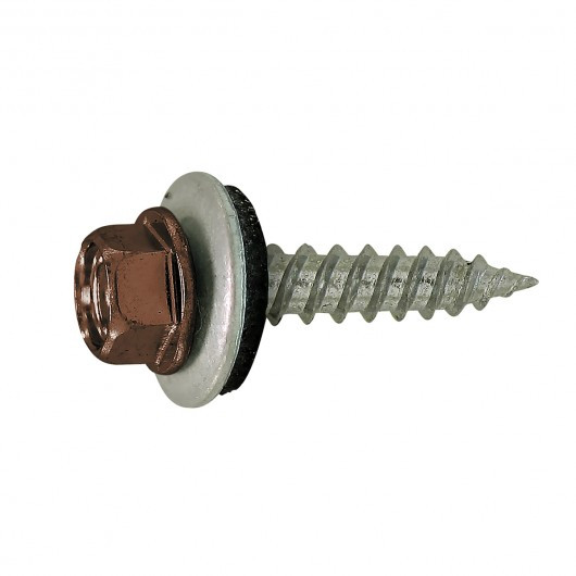 #10 x 1-1/2" Hex Head Steel Self Sealing Roofing/Siding Screw 100 Pc.   537-606