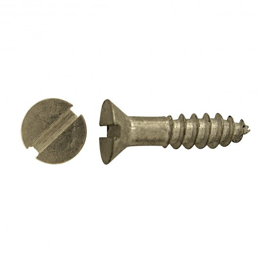 #8 x 1" Countersunk Aluminum Slot Screw 100 Pc.   5868-141